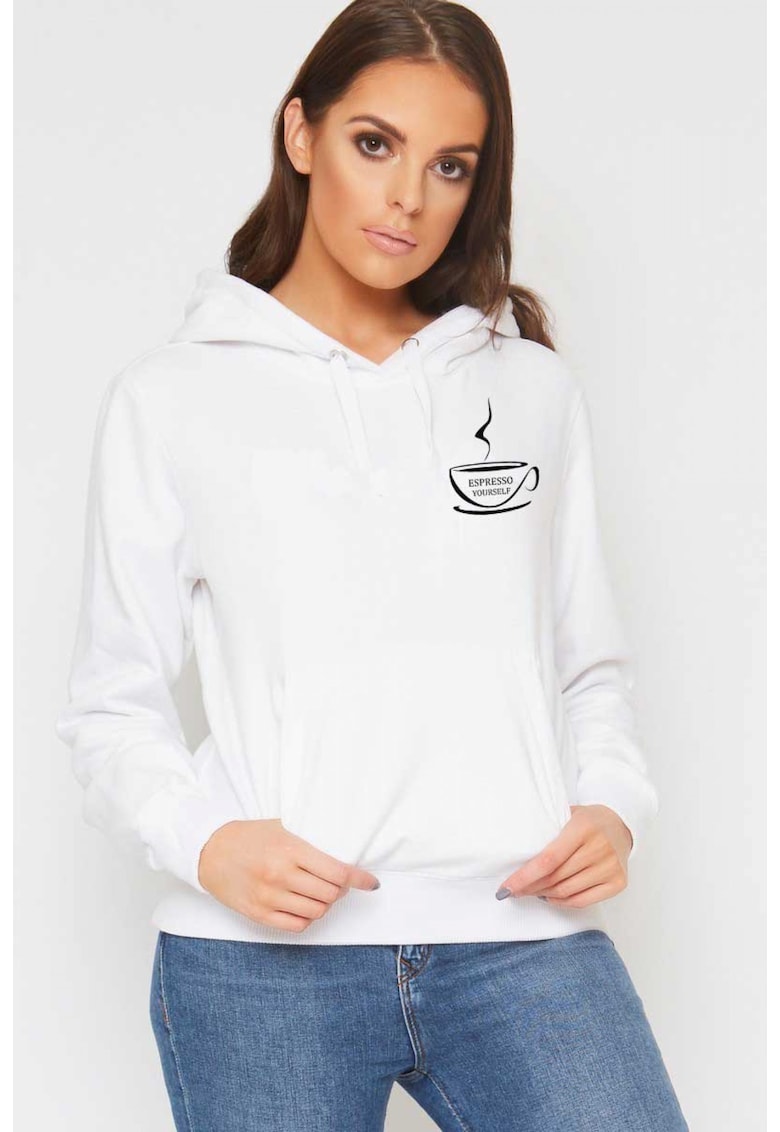 Hanorac dama alb - Espresso Yourself II