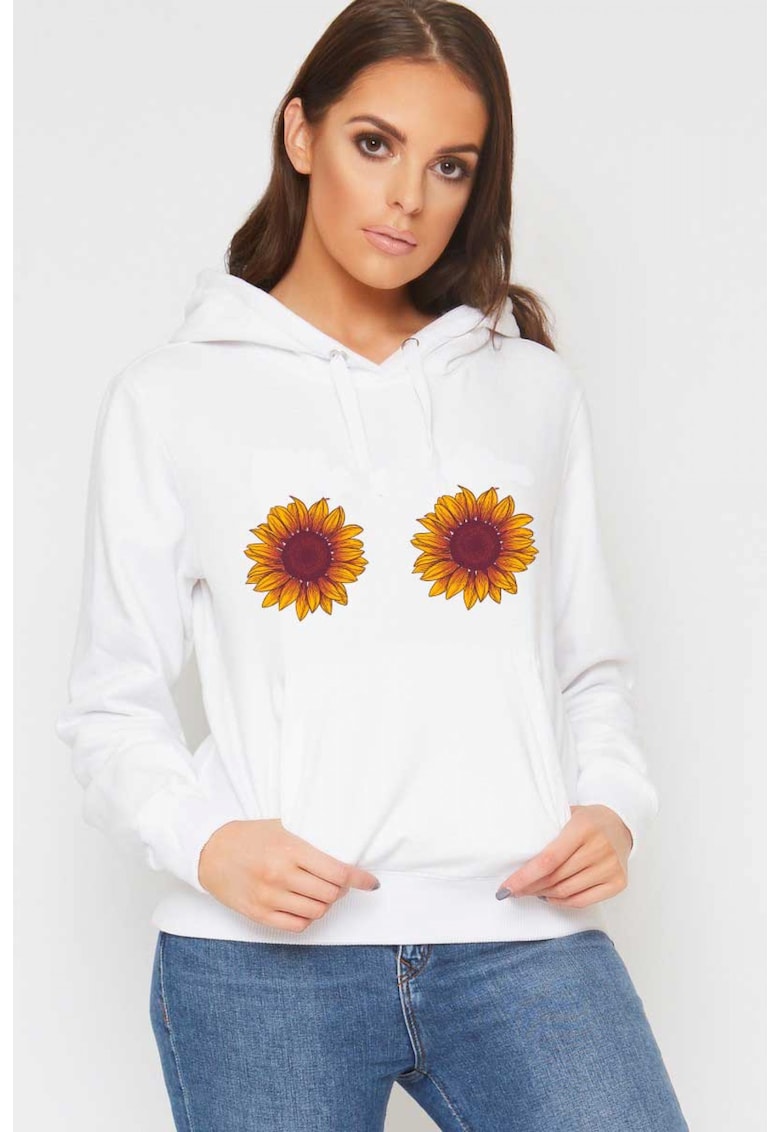 Hanorac dama alb - Sunflower