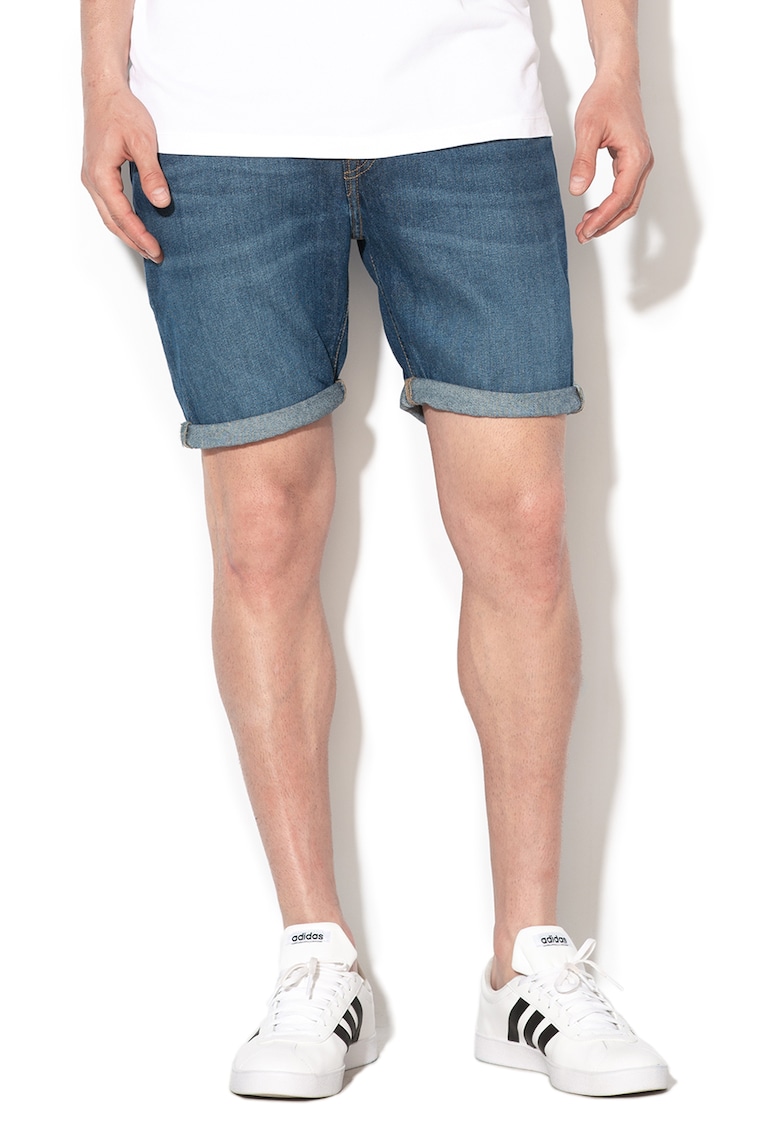 Blugi scurti slim fit Rider - Bleumarin