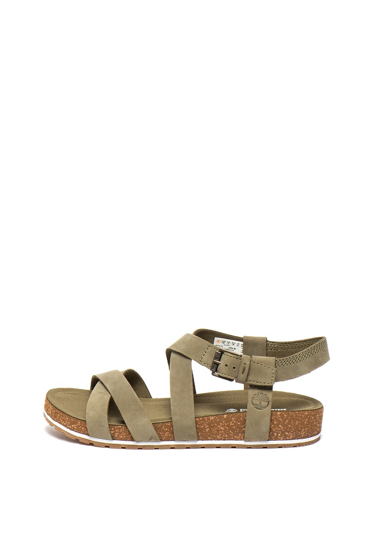 Sandale de piele nabuc cu brant anatomic Malibu Waves