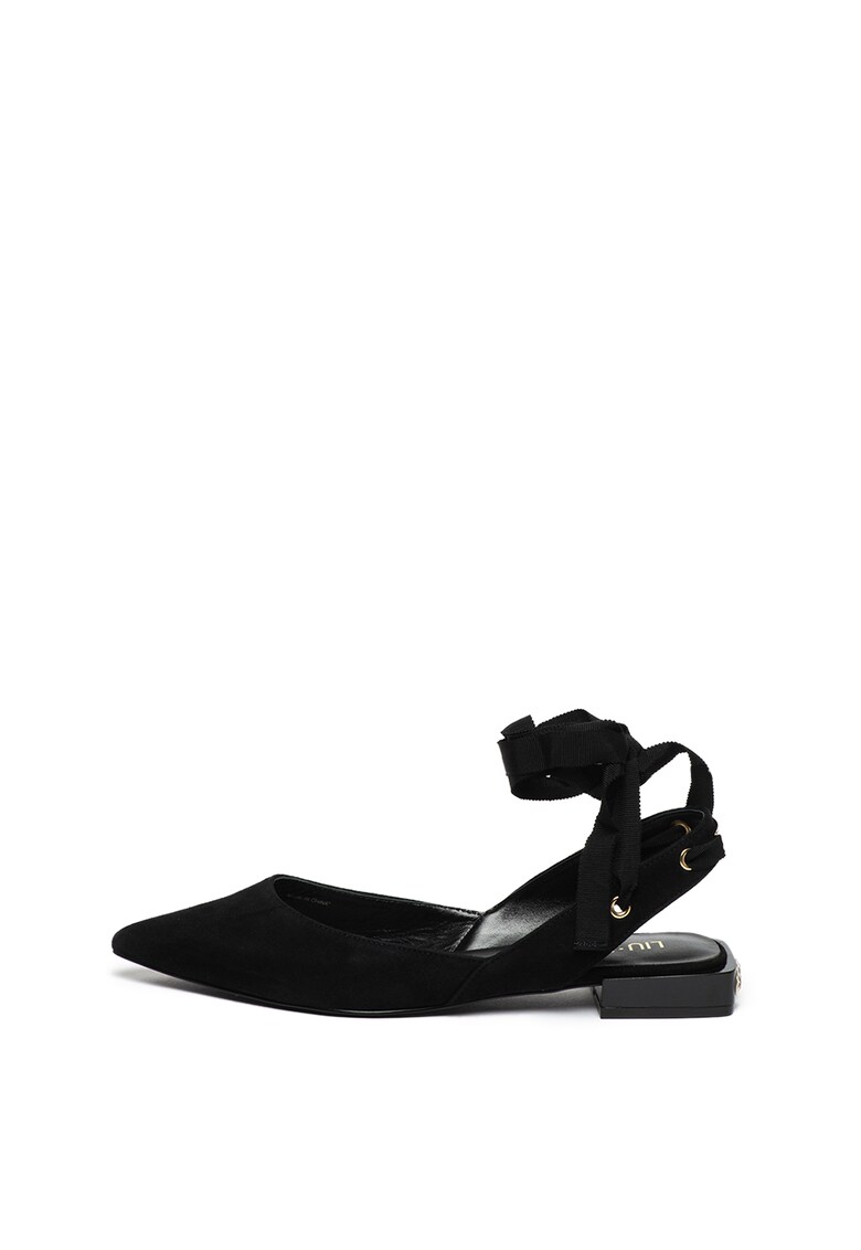 Pantofi slingback de piele intoarsa Viky