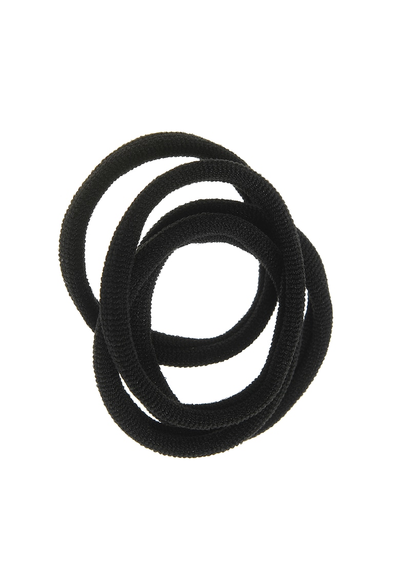 Set 4 elastice negre subtiri