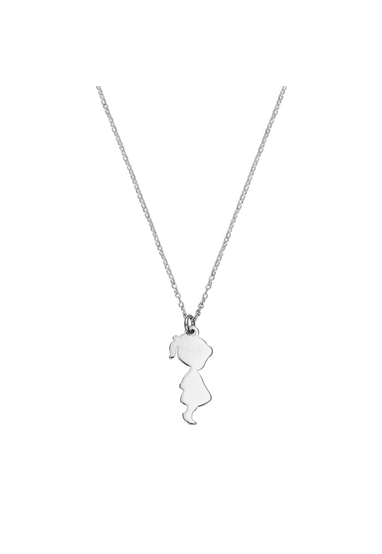 Colier Argint 925 placat cu rodiu cu pandantiv - Fetita