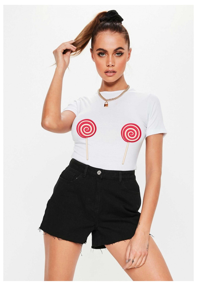 Tricou dama alb - Acadele