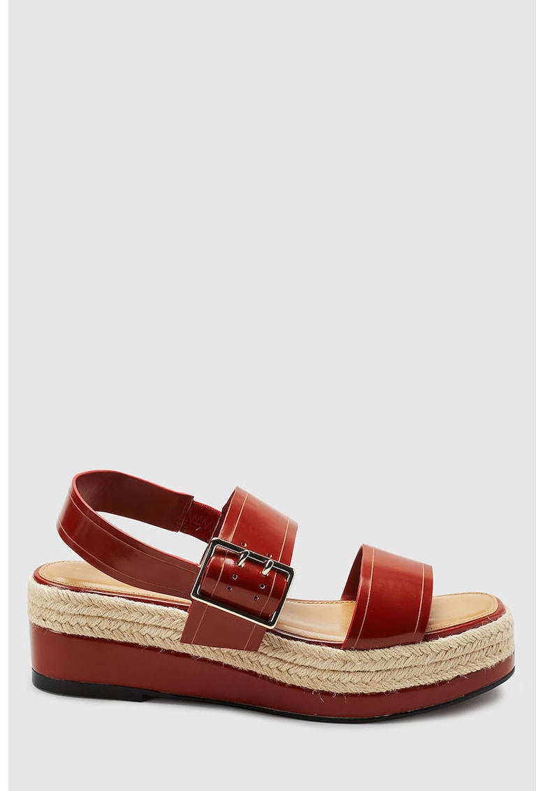 Sandale slingback tip espadrile
