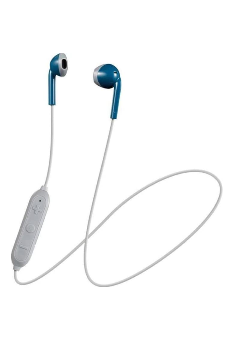 Casti in ear - Retro ear buds - Bluetooth - Albastru