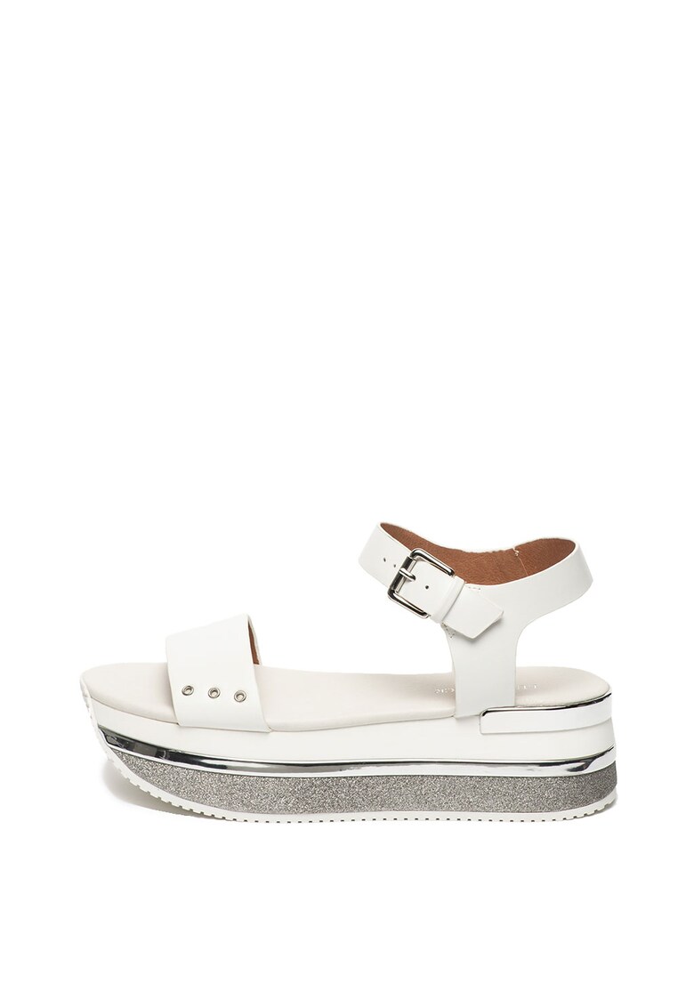 Sandale flatform de piele ecologica Judy