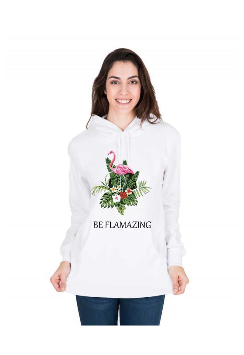 Hanorac dama alb - Be Flamazing