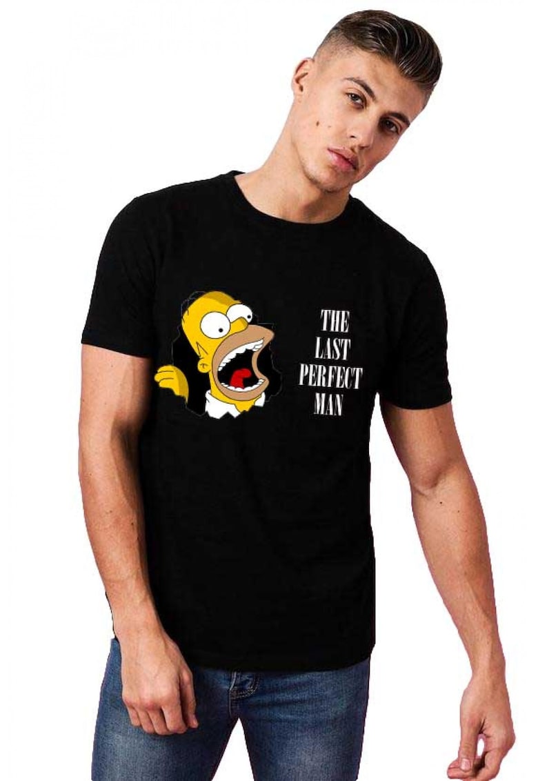 Tricou barbati negru - Simpson