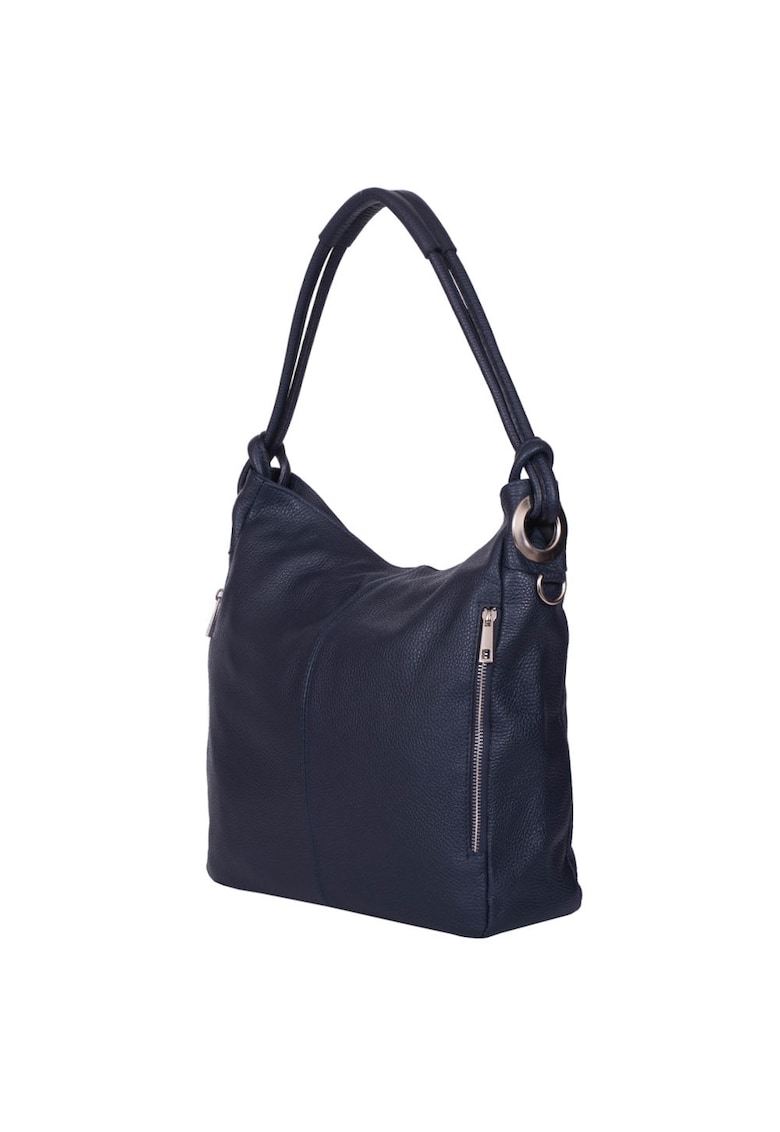 Geanta dama din piele naturala Mia gri