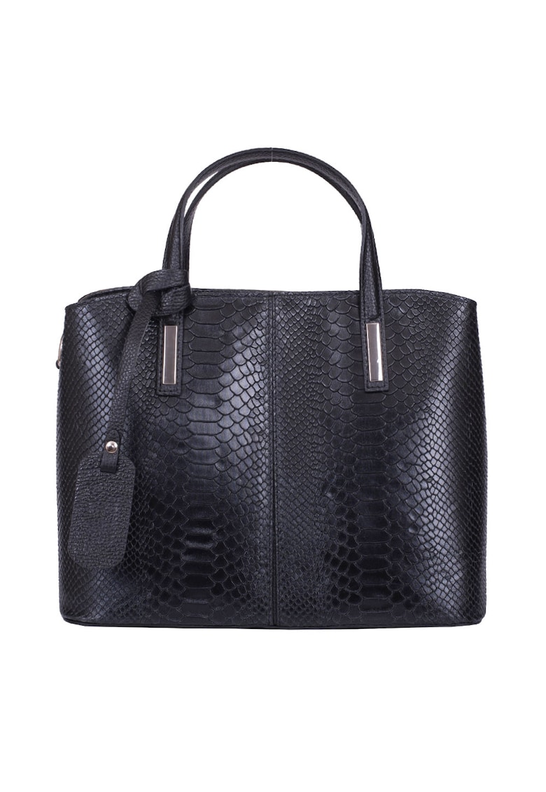 Geanta piele naturala Ella - Negru