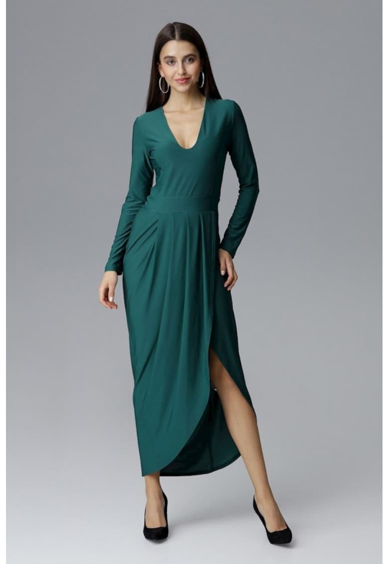 Rochie lunga - 126214 - Verde - Verde