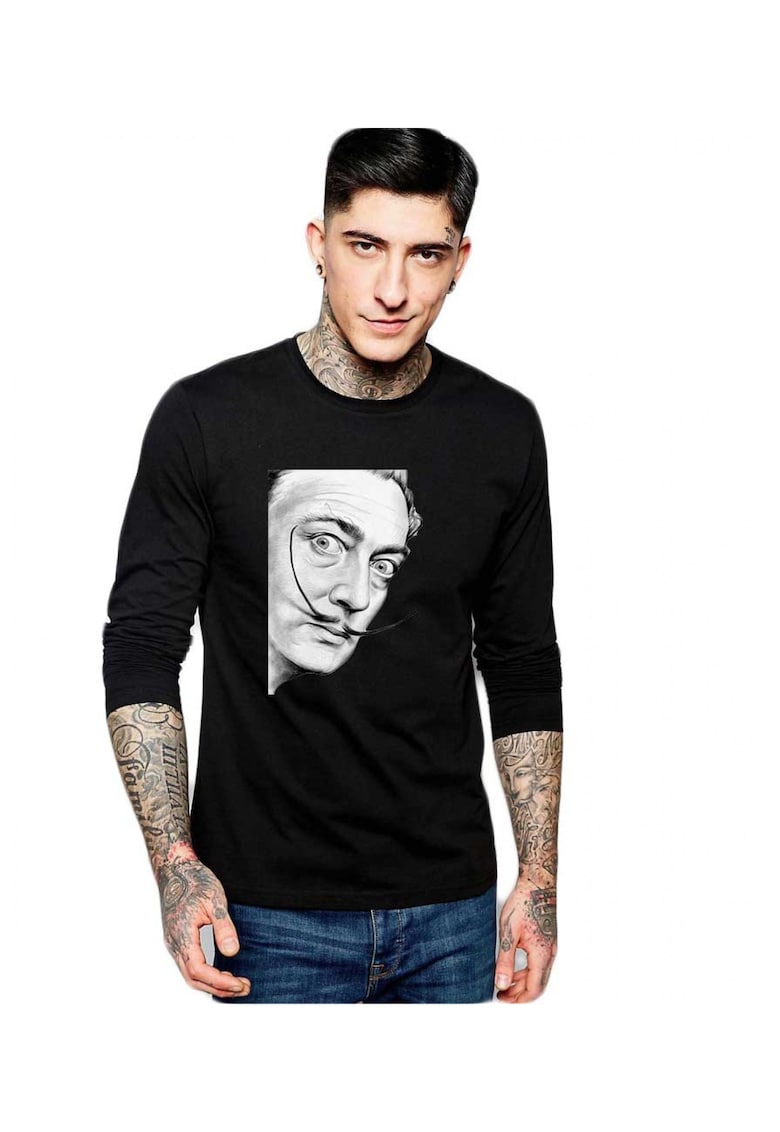 Bluza barbati neagra - Dali - Portret