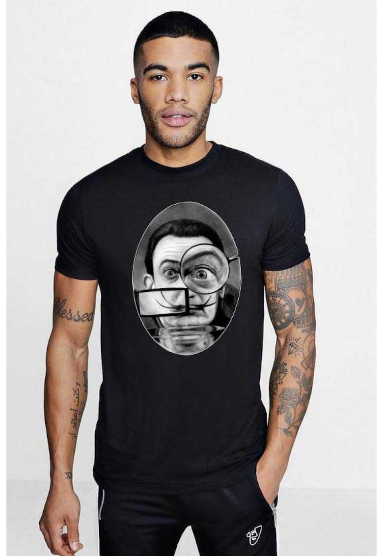 Tricou barbati negru - Dali - The Watcher