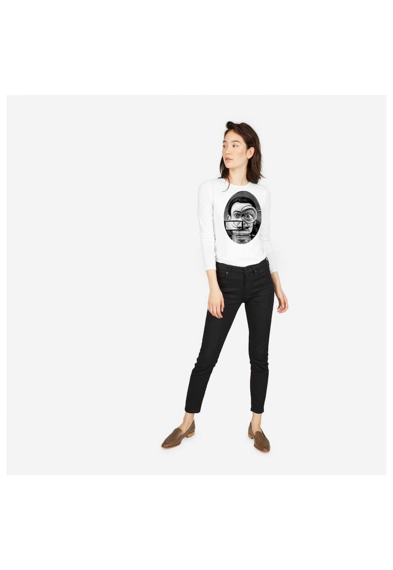 888113632-Bluza dama alba - Dali - The Watcher