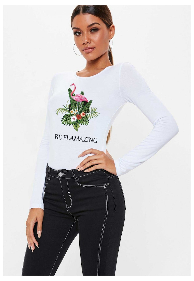 888113504-Bluza de dama alba - Be Flamazing