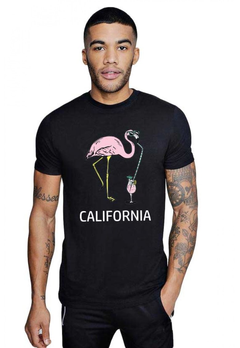 Tricou barbati negru - California