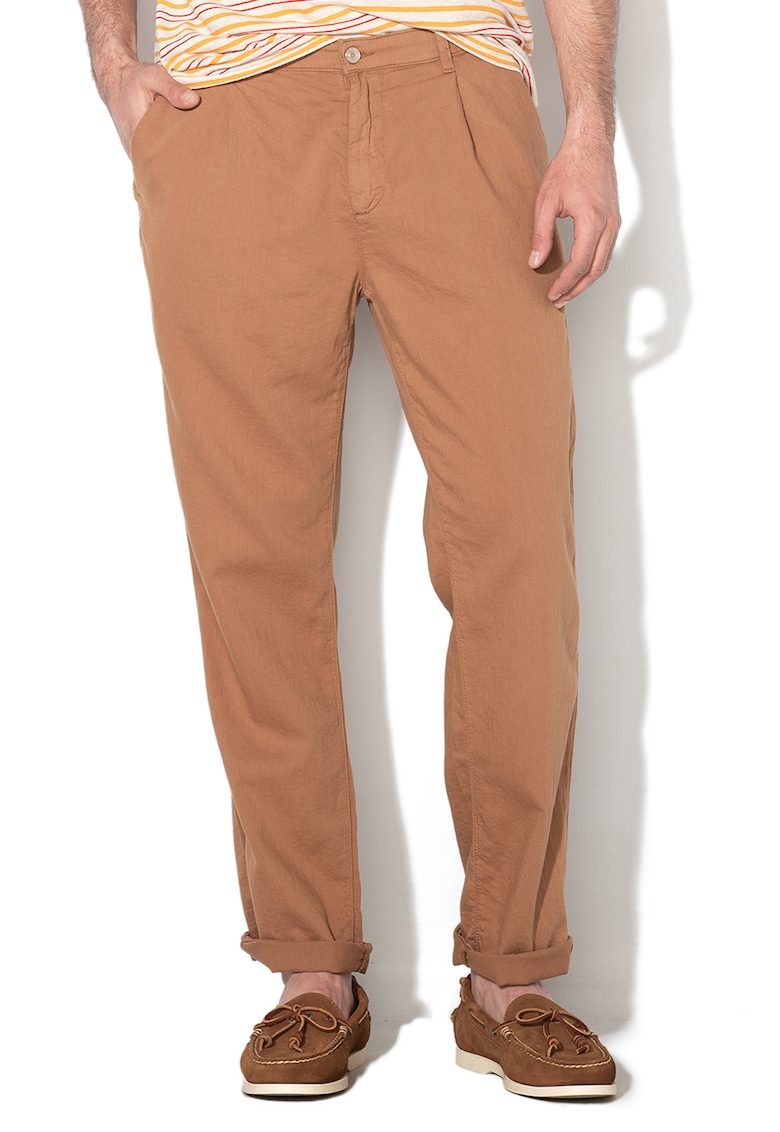 Pantaloni chino cu lungime crop