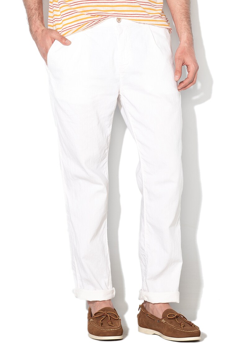 Pantaloni chino cu lungime crop