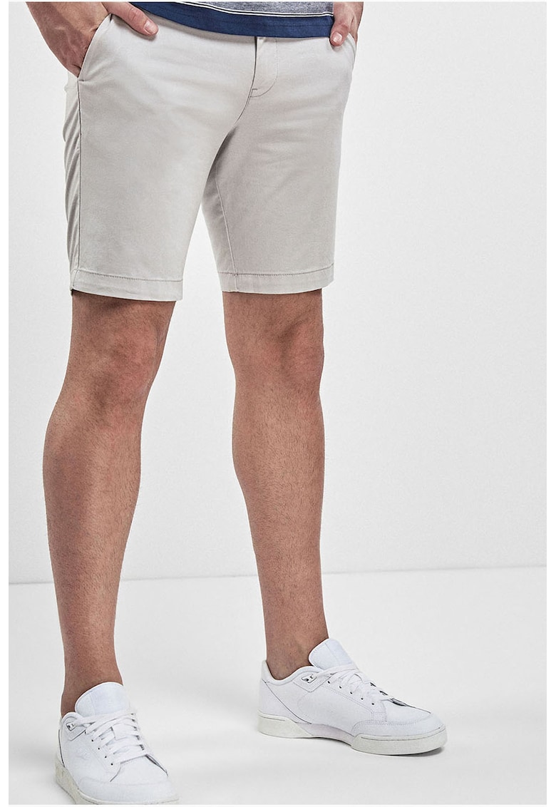 Bermude slim fit cu buzunare frontale