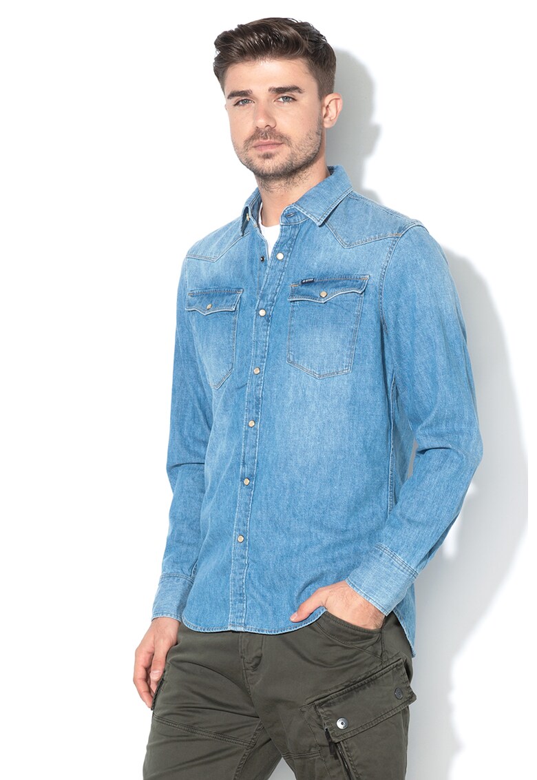 Camasa slim fit de denim