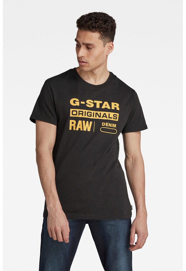 G-star Raw Tricou din bumbac organic cu imprimeu