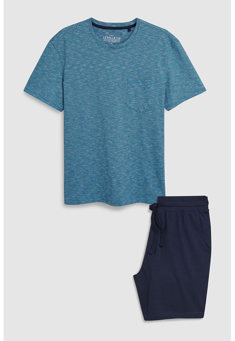Pijama de bumbac - cu pantaloni scurti
