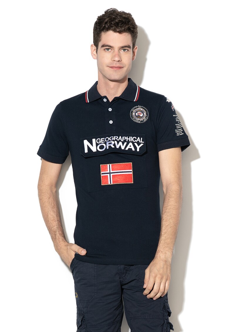Tricou polo cu buzunar frontal cu clapa Kayfour