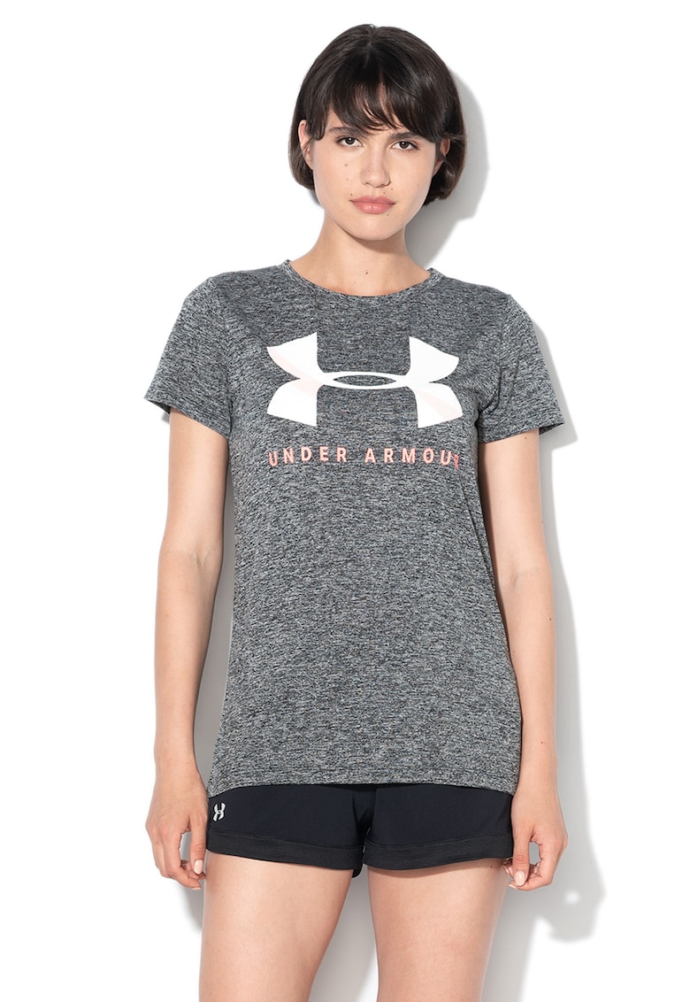 Tricou lejer cu imprimeu logo cauciucat - pentru fitness Tech Graphic