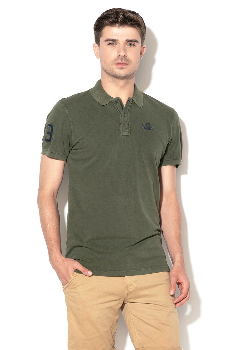 Tricou polo cu broderie