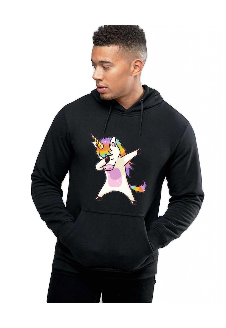 Hanorac Barbati Negru - Cool Unicorn