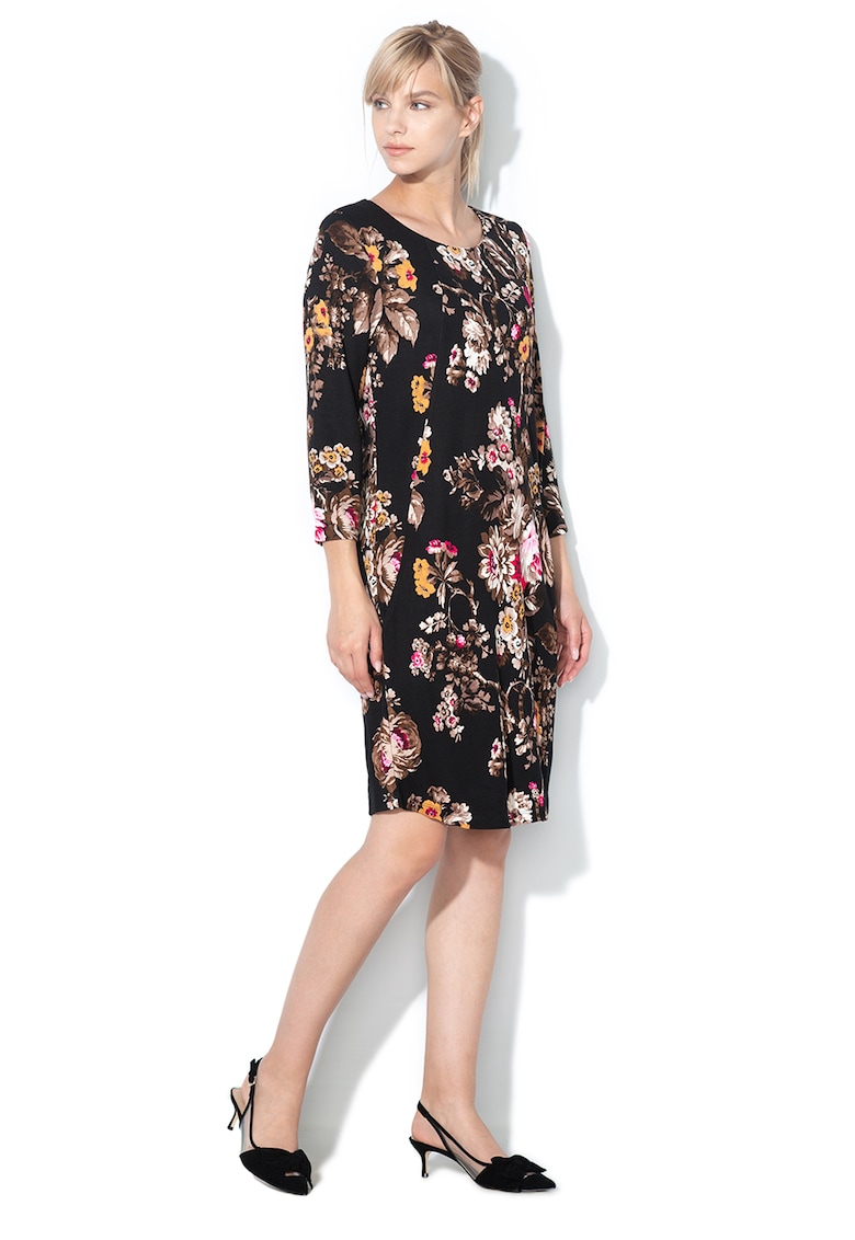 Rochie dreapta din jerseu cu imprimeu floral