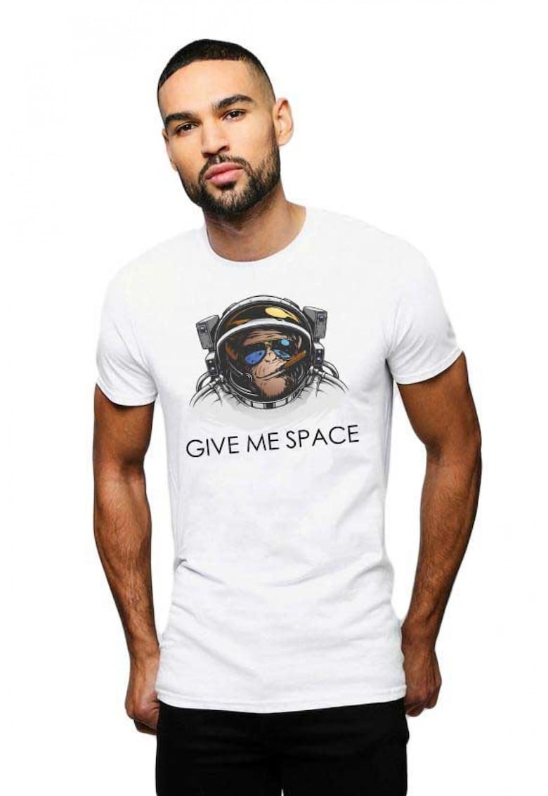 Tricou barbati alb - Give me space