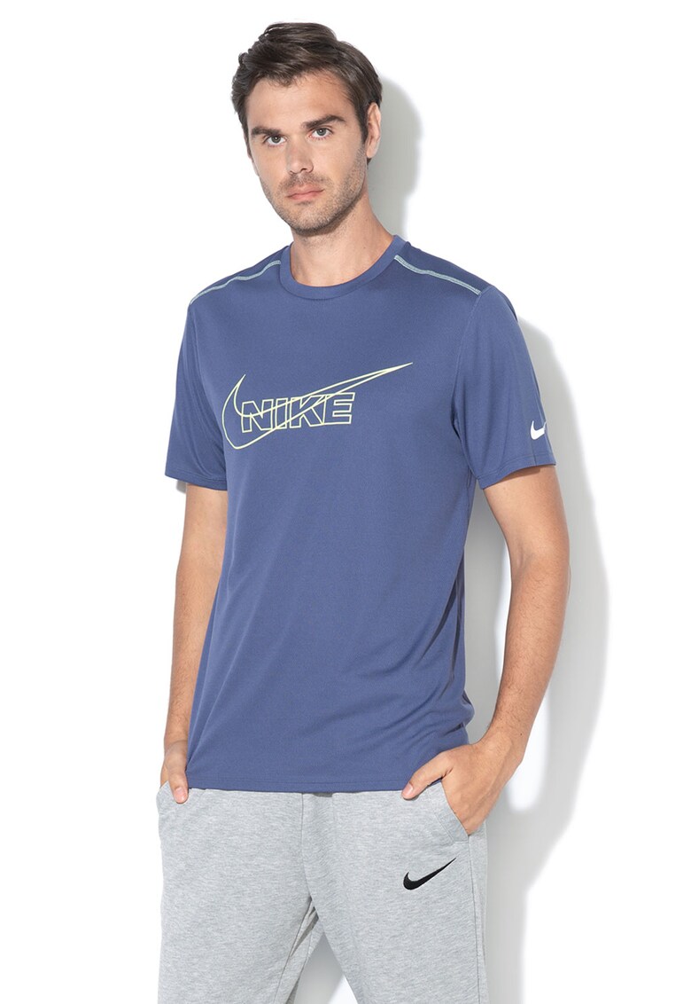 Tricou de plasa - cu logo - pentru alergare