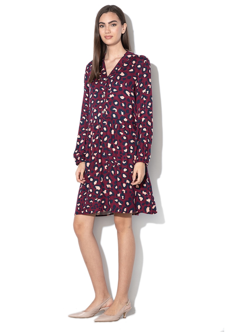 Rochie midi cu animal print