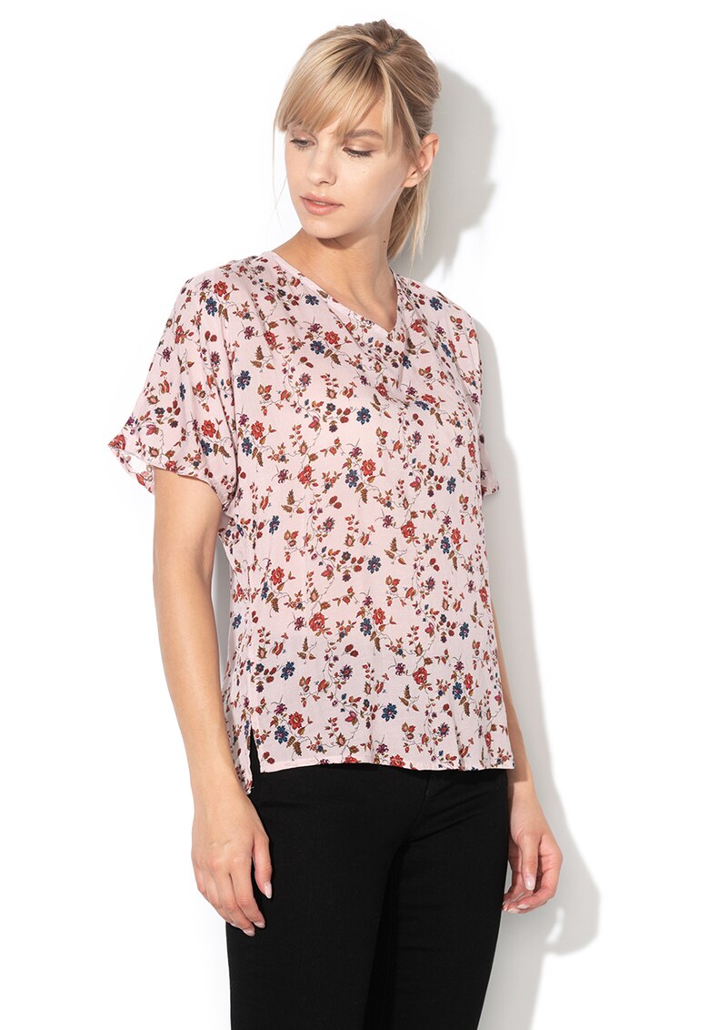 Bluza vaporoasa cu model floral