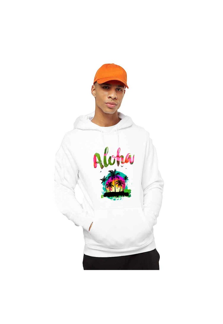 Hanorac Barbati Alb - Aloha Exotic - Alb