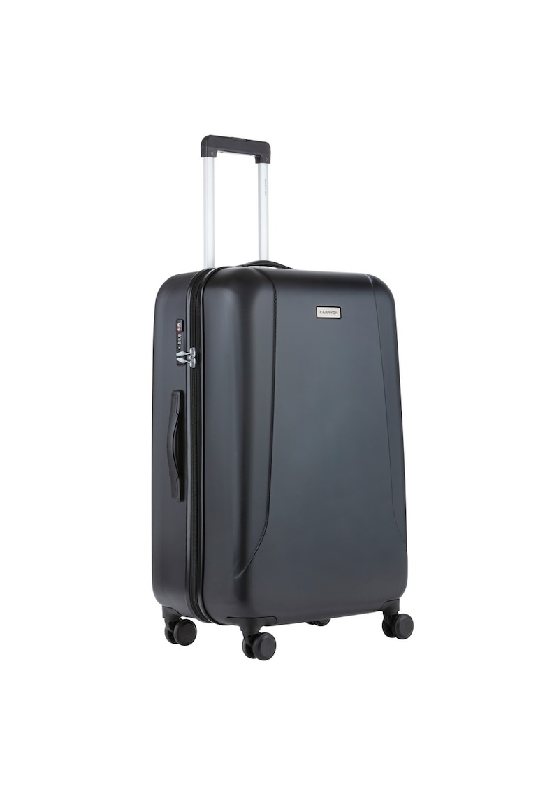 Troler Mare - Policarbonat/ABS - 4 Roti Duble - OKOBAN - cifru TSA - SKYHOPPER - 78.5 cm - Negru