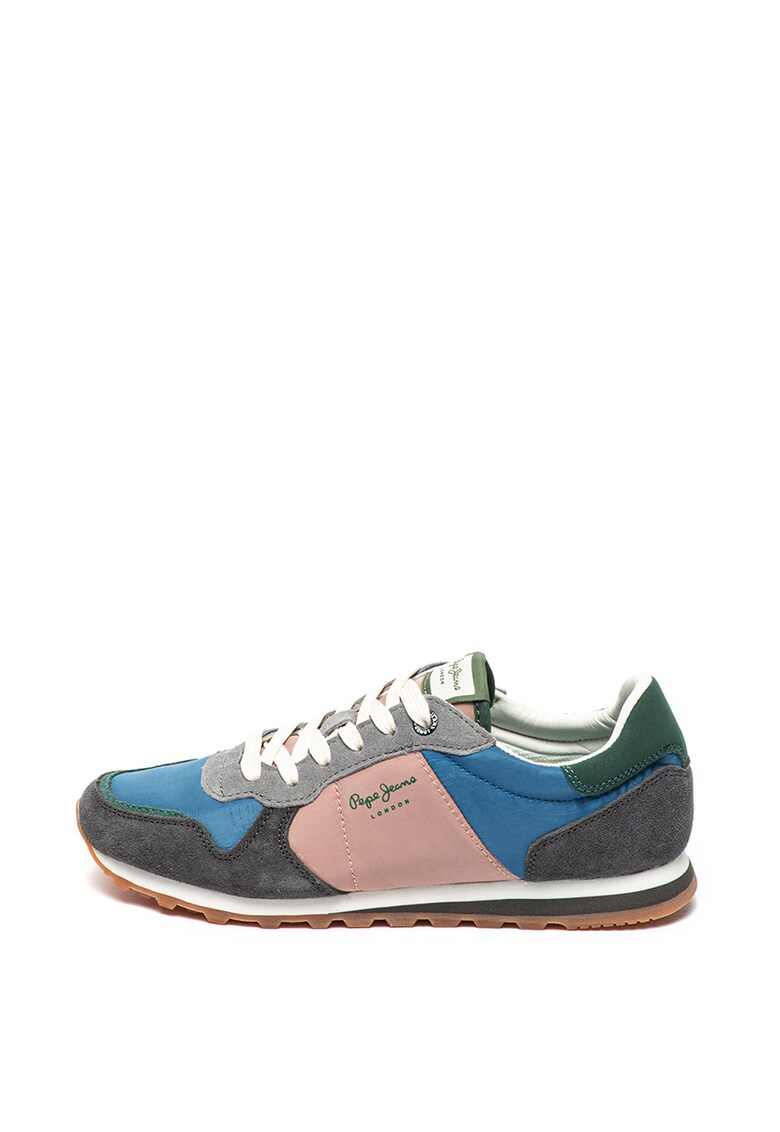 Pantofi sport cu model colorblock si garnituri de piele intoarsa Verona Traveller