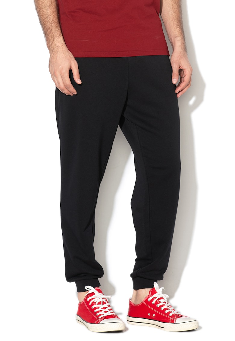 Pantaloni sport cu snur si imprimeu grafic Nova