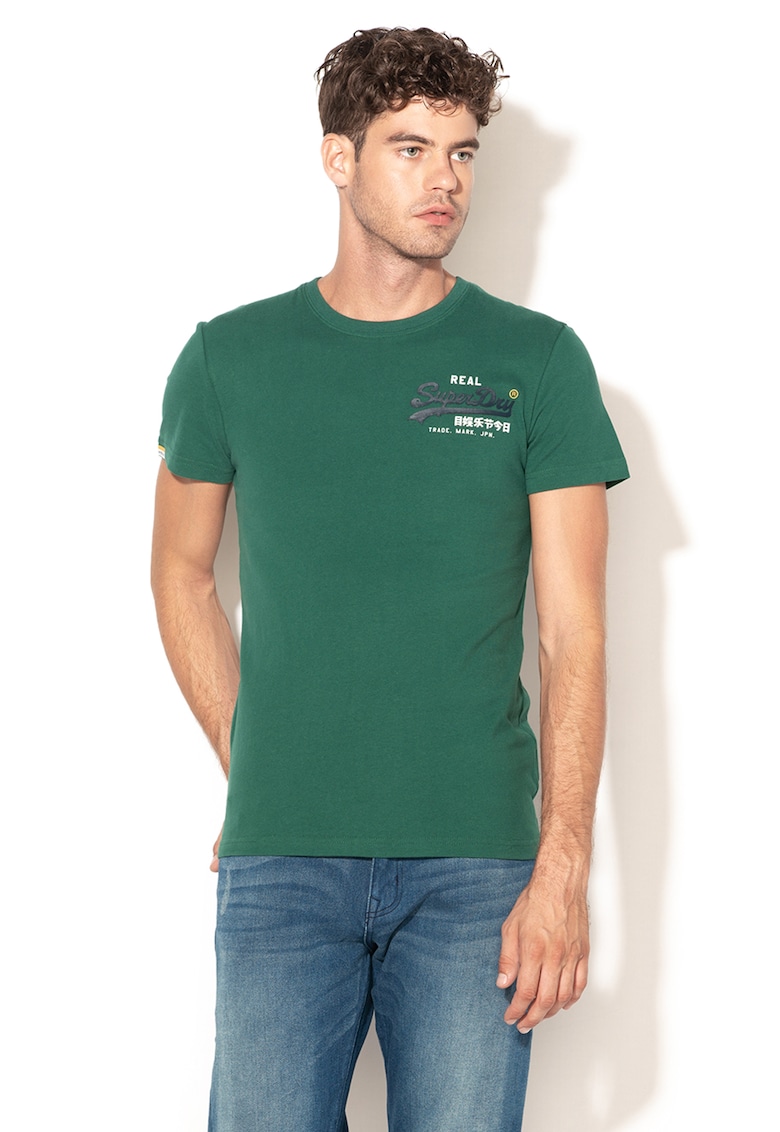 Tricou cu detaliu logo cauciucat Vintage Racer