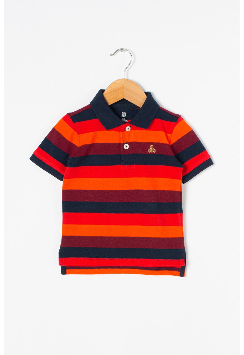 Tricou polo cu model in dungi