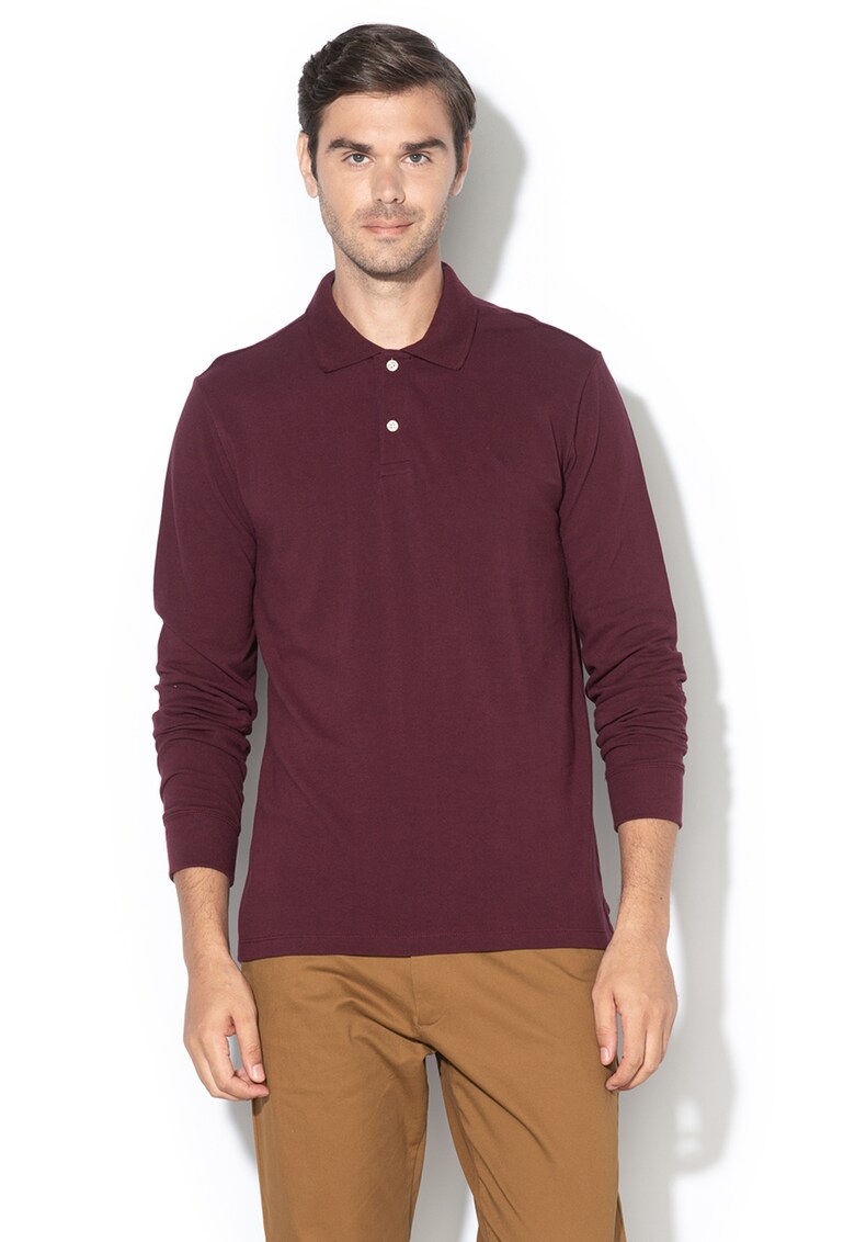 Bluza polo din material pique