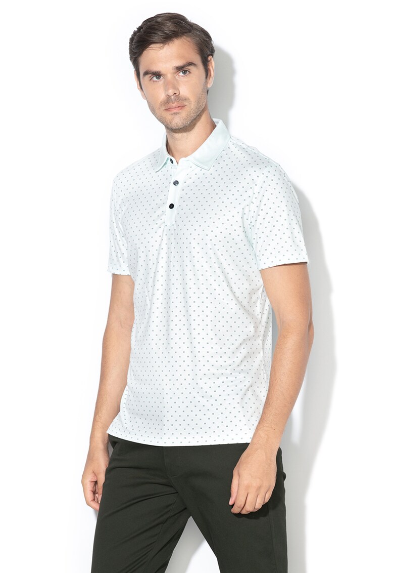 Tricou polo regular fit - cu model grafic