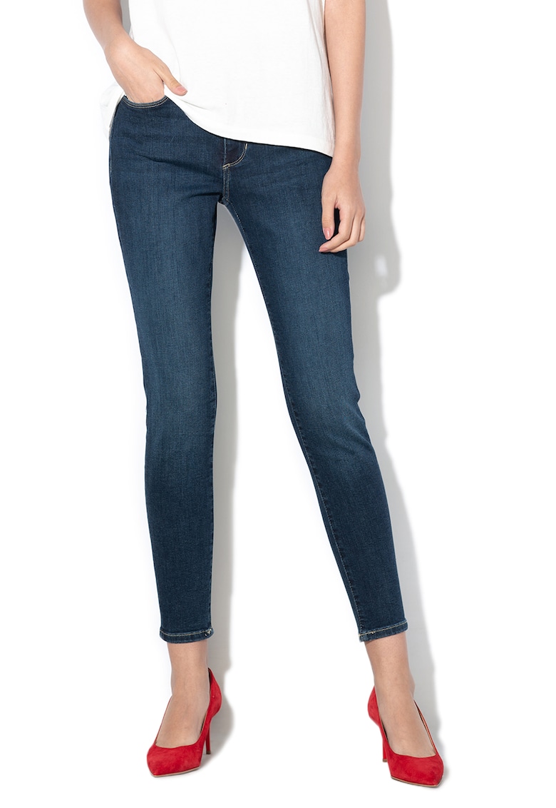 Blugi skinny cu talie medie