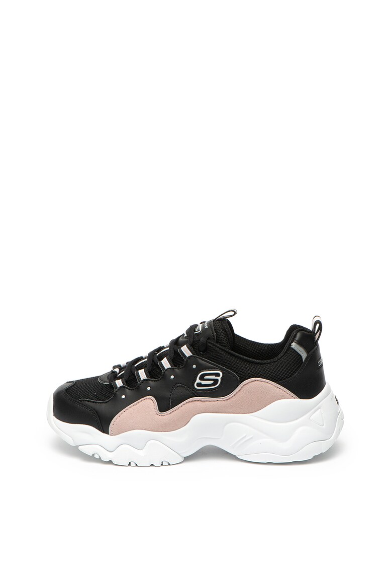 Pantofi sport de piele peliculizata si material textil D-Lites 3.0