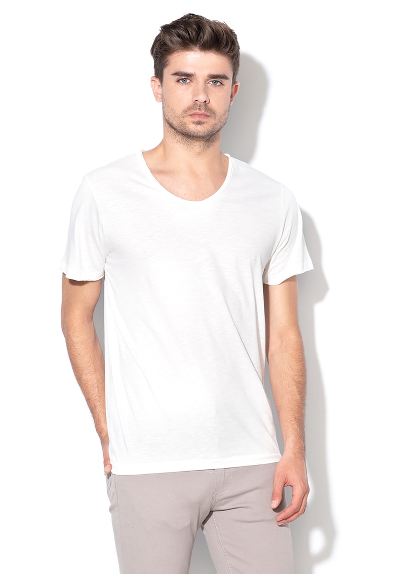 Jack&Jones - Tricou regular fit Herman - Alb