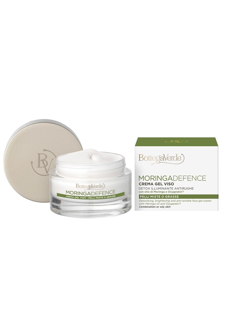 Crema-gel de fata - de zi detoxifianta cu ulei de Moringa si Oxygeskin - Moringa Defence - 50 ML -