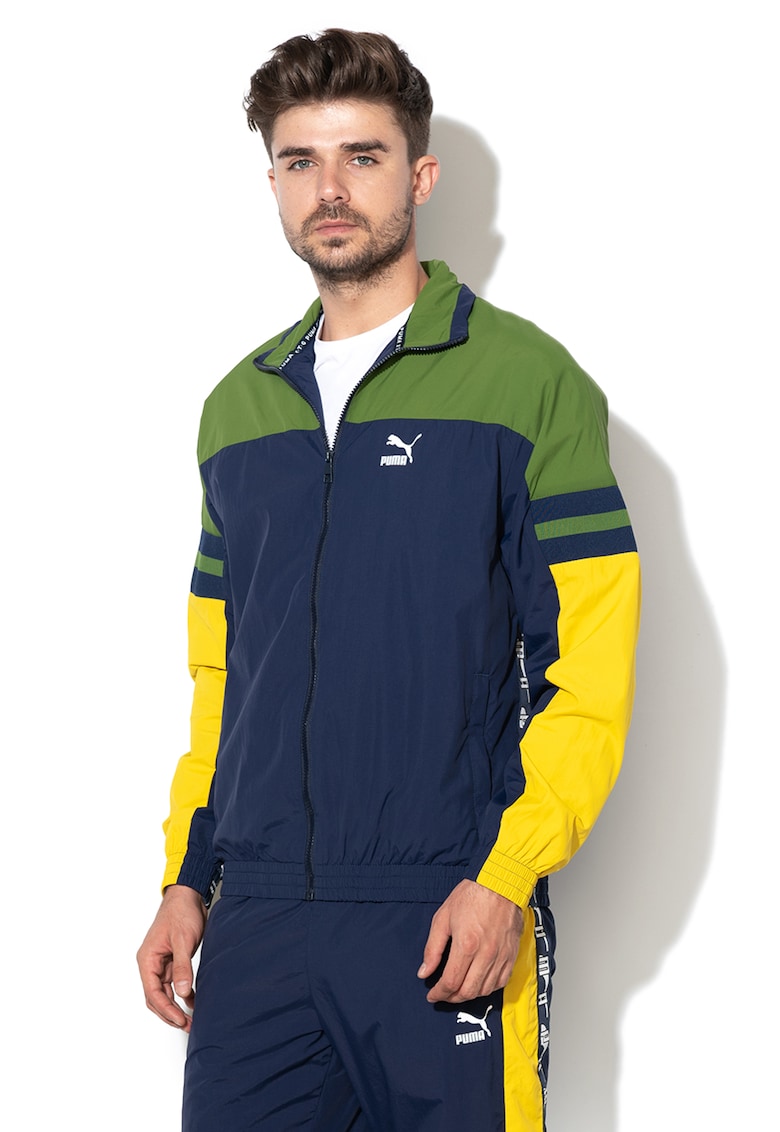 Jacheta cu fermoar si model colorblock - pentru fitness XTG 595310-Puma
