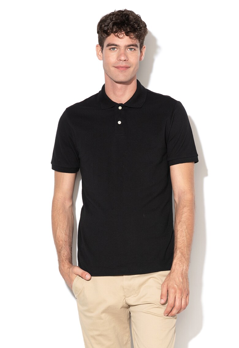 Tricou polo din material pique a